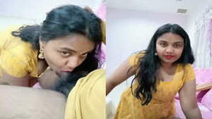 Kruthika's exclusive blowjob skills in action