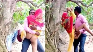 Desi couple has sex in public park