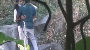 Indian college student's outdoor romance in part
