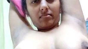 Nude selfie of a sexy Indian babe with big boobs