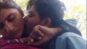 Amateur Indian couple enjoys outdoor sex in village
