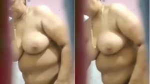 Bhabhi's secret video of nude bathing and sucking cock