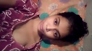 Cute Indian girl flaunts her perky boobs in a seductive video