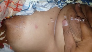 Anita Bhabha's big boobs and lactating milk in a steamy video