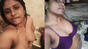 Tamil babe with big boobs gets naughty