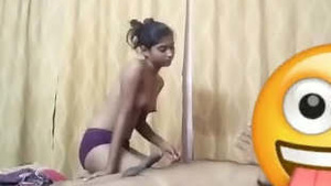 Cute Indian girl gets fucked and gives a blowjob in part one of the video