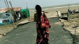 Indian bhabhi gets her pussy fucked at a beach resort by the sea