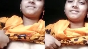 Bangladeshi girl teases in her village with seductive moves