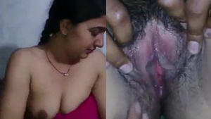 Pretty bhabhi Sonali strips and gives a blowjob to a lucky guy